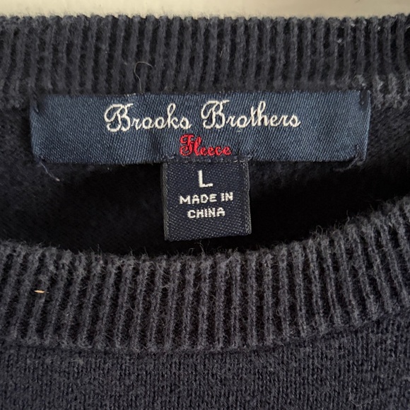 Brooks Brothers Cotton Crewneck Sweater - Picture 2 of 3